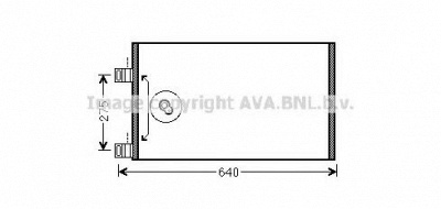 AVA QUALITY COOLING rt5444 -  Конденсатор, кондиционер